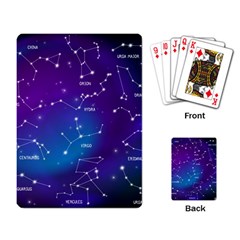 Realistic Night Sky With Constellations Playing Cards Single Design (rectangle) by Cowasu