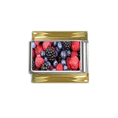 Berries-01 Gold Trim Italian Charm (9mm) by nateshop