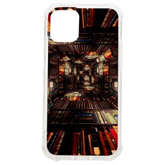 Library-tunnel-books-stacks Iphone 12 Mini Tpu Uv Print Case	 by Bedest