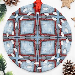 Pattern-cross-geometric-shape Ornament (round Filigree) by Bedest