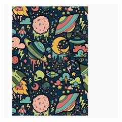 Alien Ocket Space Aesthetic Pattern Small Garden Flag (two Sides) by pakminggu