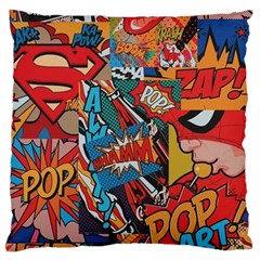 Comic Cartoon Pattern Large Cushion Case (two Sides) by pakminggu