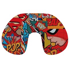 Comic Cartoon Pattern Travel Neck Pillow by pakminggu