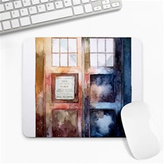 Tardis Doctor Who Transparent Large Mousepad by Cowasu