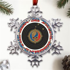 The Grateful Dead Metal Large Snowflake Ornament by Cowasu