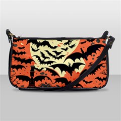 Bat Pattern Shoulder Clutch Bag by Valentinaart