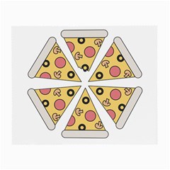 Pizza-slice-food-italian Small Glasses Cloth (2 Sides) by Cowasu