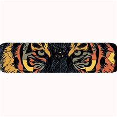 Tiger-predator-abstract-feline Large Bar Mat by Cowasu