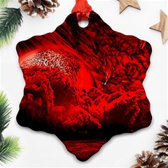 Planet-hell-hell-mystical-fantasy Ornament (snowflake) by Cowasu