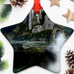 Sea-island-castle-landscape Star Ornament (two Sides) by Cowasu