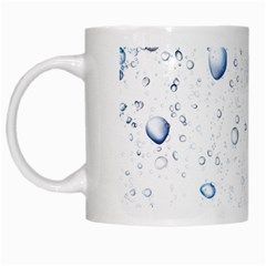 Blue Oxygen-bubbles-in-the-water White Mug by Sarkoni