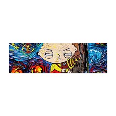 Cartoon Starry Night Vincent Van Gogh Sticker (bumper) by Sarkoni