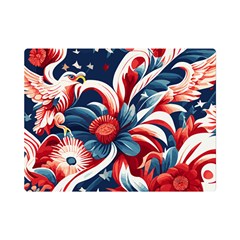 America Pattern Premium Plush Fleece Blanket (mini) by Valentinaart