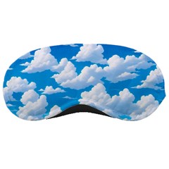 Sky Clouds Blue Cartoon Animated Sleep Mask by Bangk1t