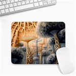 Garden Mushrooms Tree Flower Small Mousepad Front