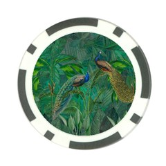 Peacock Paradise Jungle Poker Chip Card Guard by Bedest