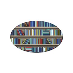 Bookshelf Sticker (oval) by Ravend