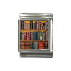 Books-library-bookshelf-bookshop Italian Charm (13mm) by Ravend