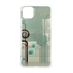 Green Red And White Line Digital Abstract Art Iphone 11 Pro Max 6 5 Inch Tpu Uv Print Case by Bedest