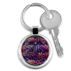 Abstract African Art Backdrop Key Chain (round) by Proyonanggan