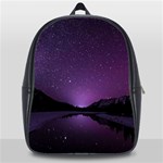 Dark Purple Aesthetic Landscape School Bag (XL) Front