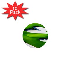 Golf Course Par Green 1  Mini Buttons (10 Pack)  by Sarkoni