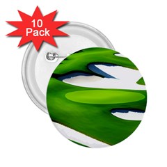 Golf Course Par Green 2 25  Buttons (10 Pack)  by Sarkoni