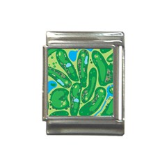 Golf Course Par Golf Course Green Italian Charm (13mm) by Sarkoni