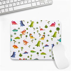 Baby Dino Seamless Pattern Small Mousepad by Sarkoni