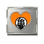 A157797ad9ce87686dcff192152240c1 Mega Link Heart Italian Charm (18mm) Front