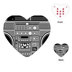 Boombox Playing Cards Single Design (heart) by Sarkoni