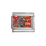 Comic Cartoon Pattern Italian Charm (9mm) Front