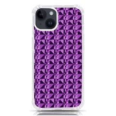 Violet Geometry Iphone 14 Tpu Uv Print Case by Sparkle