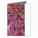 Ochre on fuchsia blend Greeting Card Left