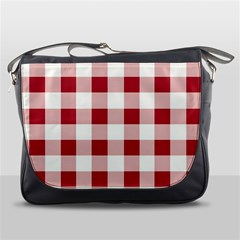 Gingham - 4096x4096px - 300dpi14 Messenger Bag by EvgeniaEsenina