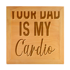 Your Dad Is My Cardio T- Shirt Your Dad Is My Cardio T- Shirt Yoga Reflexion Pose T- Shirtyoga Reflexion Pose T- Shirt Wood Photo Frame Cube by hizuto