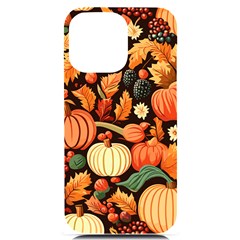 Thanksgiving Pattern Iphone 14 Pro Max Black Uv Print Case by Valentinaart