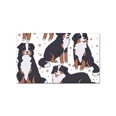 Bernese Mountain Dog T- Shirtbernese Mountain Dog Illustration T- Shirt Yoga Reflexion Pose T- Shirtyoga Reflexion Pose T- Shirt Sticker (rectangular) by hizuto