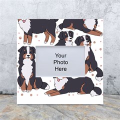 Bernese Mountain Dog T- Shirtbernese Mountain Dog Illustration T- Shirt Yoga Reflexion Pose T- Shirtyoga Reflexion Pose T- Shirt White Box Photo Frame 4  X 6  by hizuto