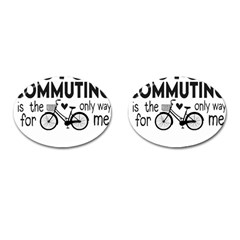 Bicycle T- Shirt Bicycle Commuting Is The Only Way For Me T- Shirt Yoga Reflexion Pose T- Shirtyoga Reflexion Pose T- Shirt Cufflinks (oval) by hizuto