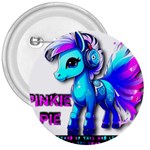 PINKIE PIE  3  Buttons Front