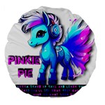 PINKIE PIE  Large 18  Premium Flano Round Cushions Front