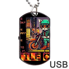 A Little Cat Dog Tag Usb Flash (two Sides) by Internationalstore