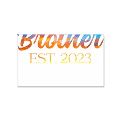 Brother To Be T- Shirt Promoted To Brother Established 2023 Sunrise Design Brother To Be 2023 T- Shi Yoga Reflexion Pose T- Shirtyoga Reflexion Pose T- Shirt Sticker (rectangular) by hizuto