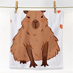 Capybara Art T- Shirt Cute Capybara Art T- Shirt Yoga Reflexion Pose T- Shirtyoga Reflexion Pose T- Shirt Face Towel by hizuto