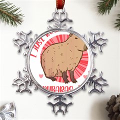 Capybara Art T- Shirt I Just Really Like Capybaras O K  T- Shirt Yoga Reflexion Pose T- Shirtyoga Reflexion Pose T- Shirt Metal Large Snowflake Ornament by hizuto