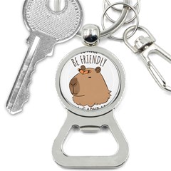 Capybara T- Shirt Be Nice Be Friendly Be A Capybara T- Shirt Yoga Reflexion Pose T- Shirtyoga Reflexion Pose T- Shirt Bottle Opener Key Chain by hizuto