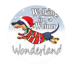 Weiner T- Shirt Walking In A Weiner Wonderland T- Shirt (1) Mini Round Pill Box (pack Of 5) by ZUXUMI