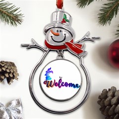 Arts Metal Snowman Ornament by Internationalstore