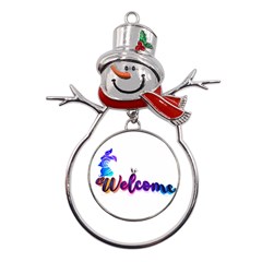 Arts Metal Snowman Ornament by Internationalstore